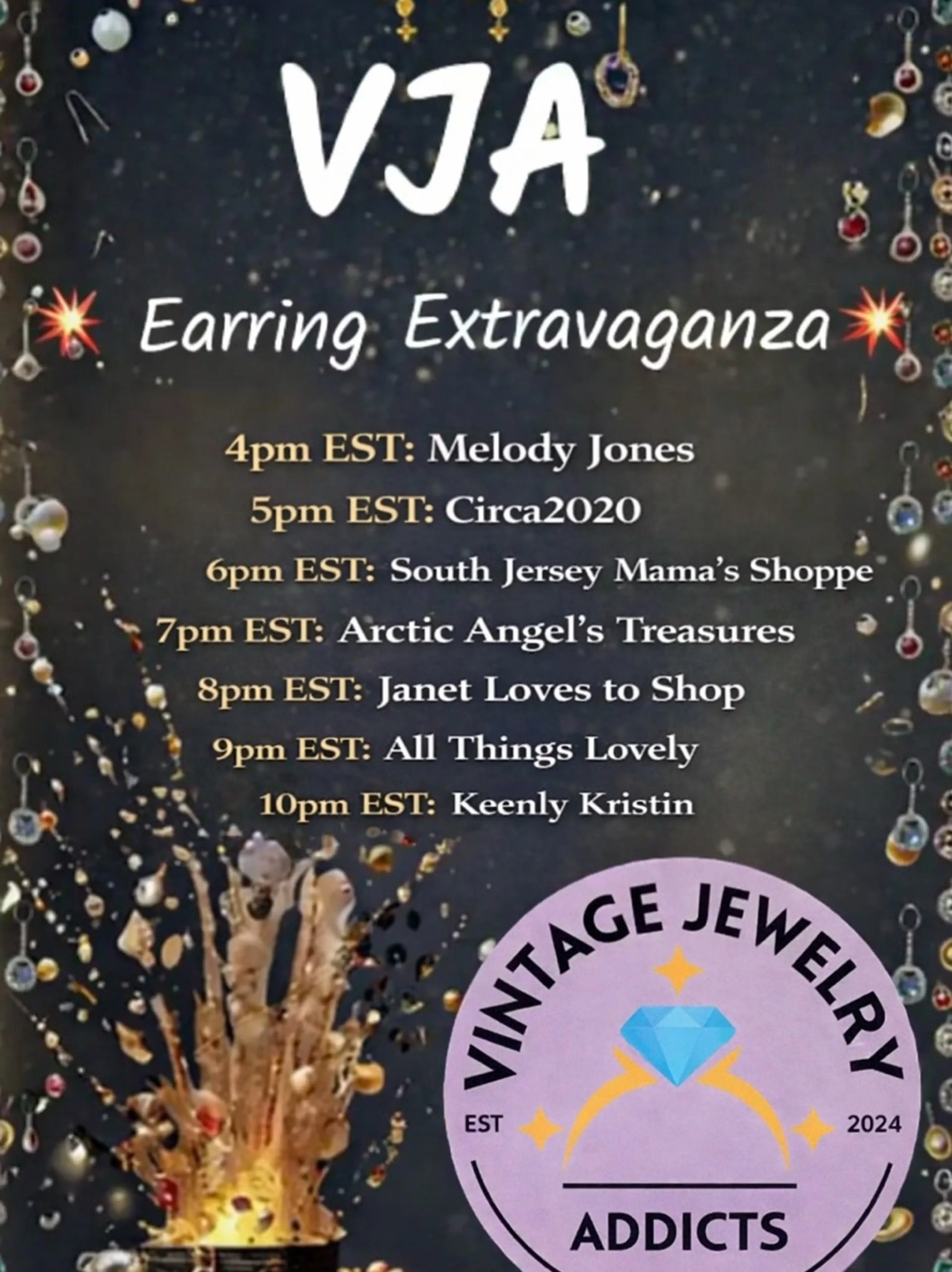 Circa2020 Earring Extravaganza Happy Hour