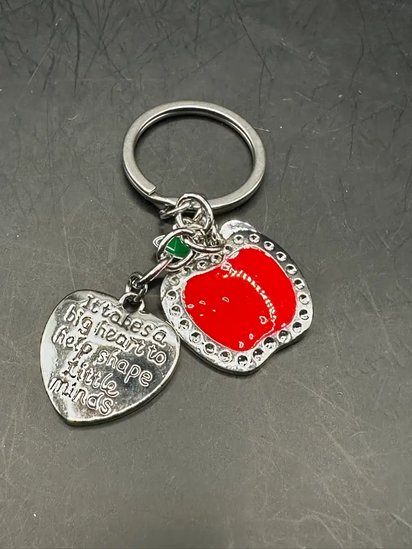 TEACHER HEART Keychain for Valentines Day