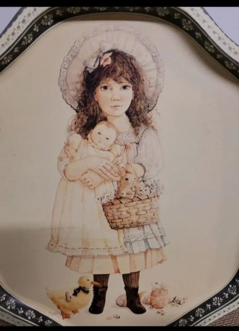 Vintage Victoria's Easter Tin Tray