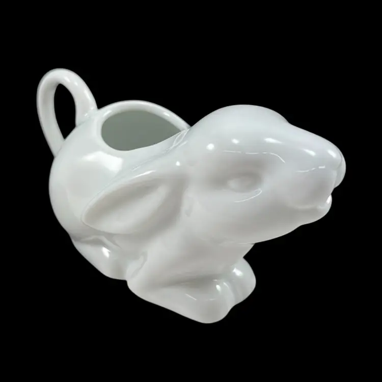 Two’s Company Mini Porcelain Rabbit Creamer #2, Miniature Bunny Creamer, Mini Ceramic Pitcher, Figural Creamer, Coffee Creamer, Tea Creamer, Tea Set Accessories