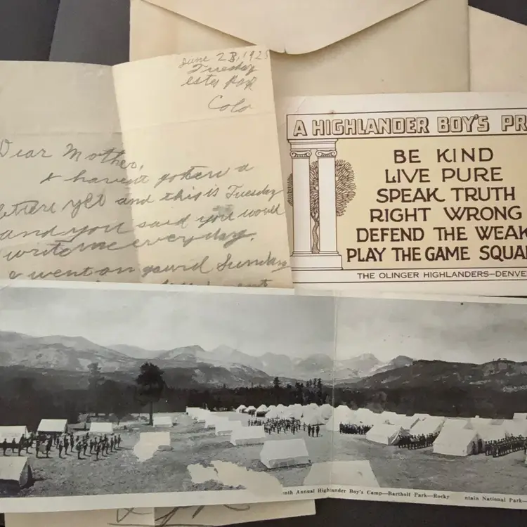 1920s Highlander Boy Letter Bundle