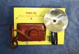 Argus C3 The Brick Camera Pristine Vintage Rangefinder Original Presentation Box And Case