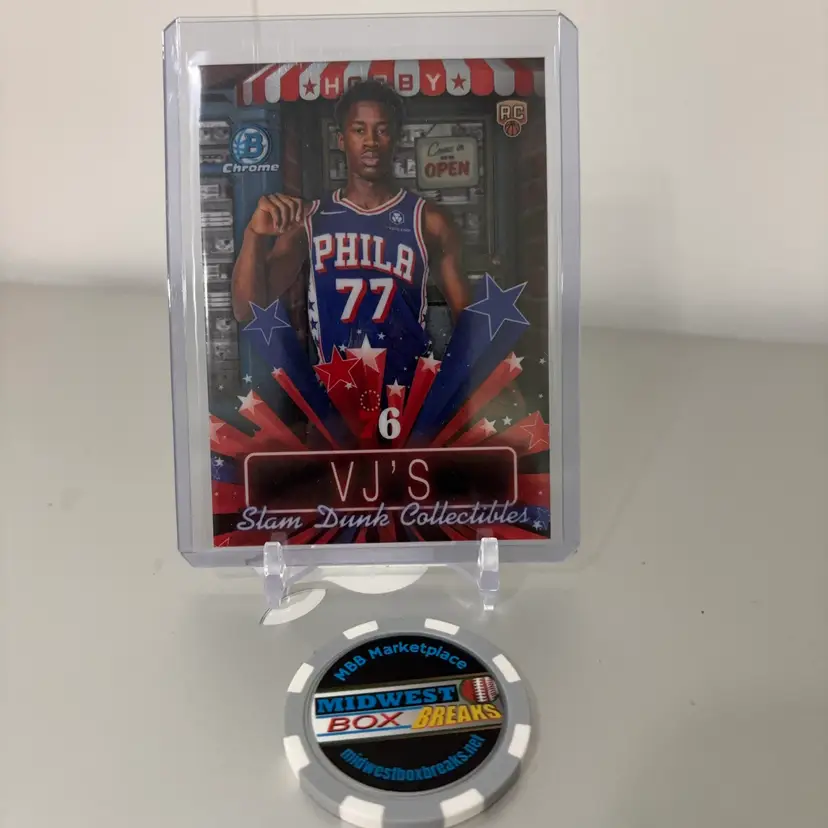 VJ Edgecombe - 2025-26 Bowman Hobby Stars - Philadelphia 76ers