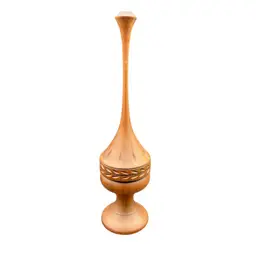 Vintage Weber Wood 1979 Candle Holder/Finial, 8.5”, Hand-Turned Wood, MINT