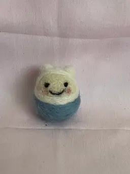 Mini Adventure Time Finn Needlefelted