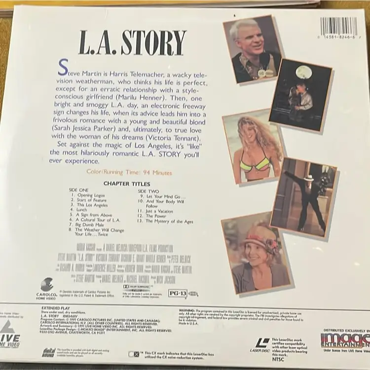 "L.A. Story" Steve Martin BRAND NEW LaserDisc! STILL SEALED! NEW & SEALED!