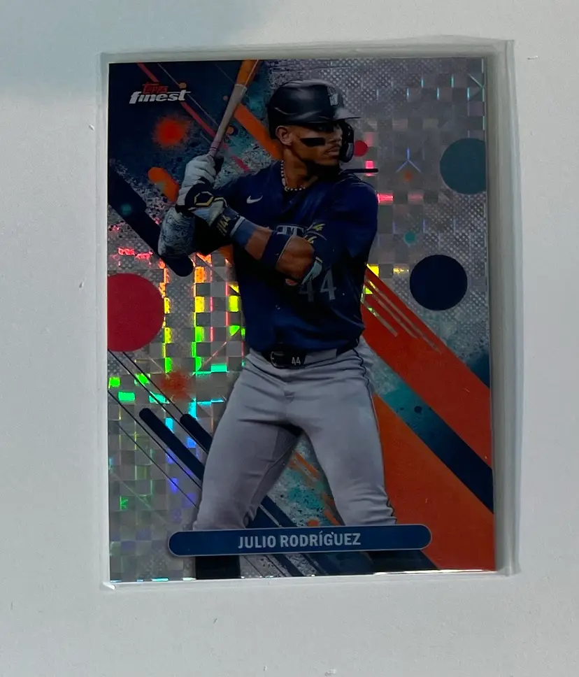 Julio Rodriguez Finest Checkerboard Refractor Seattle Mariners