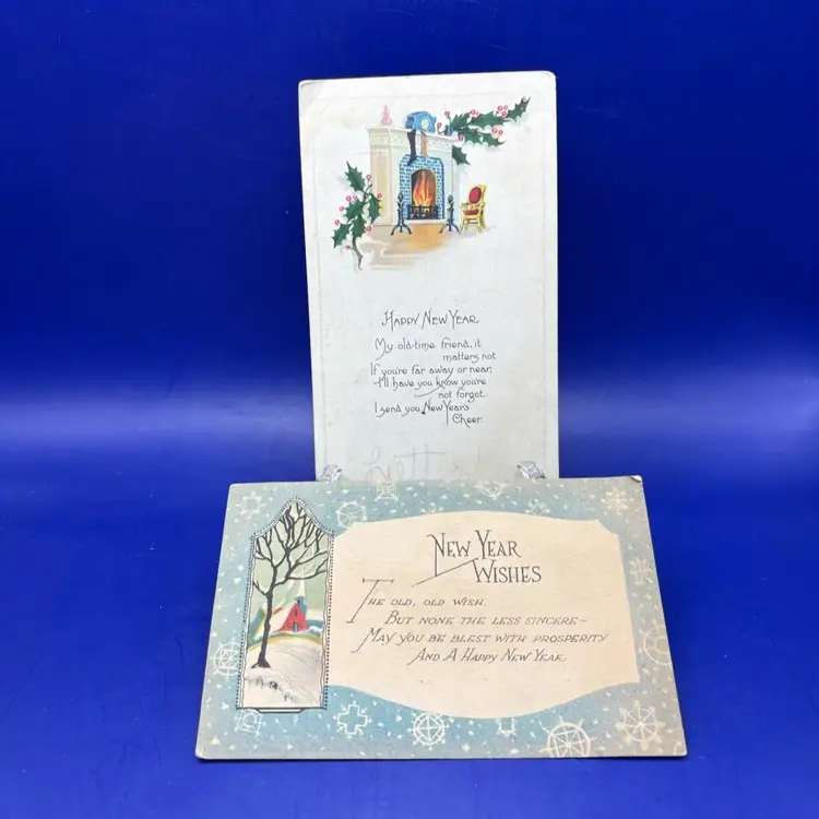 Vintage New Year Sample Postcards