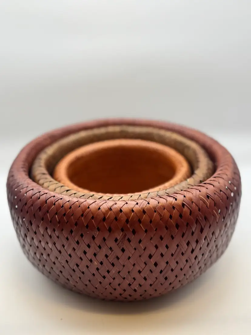 Set Of 3 Double Walled Nesting Baskets - Bambu Brand