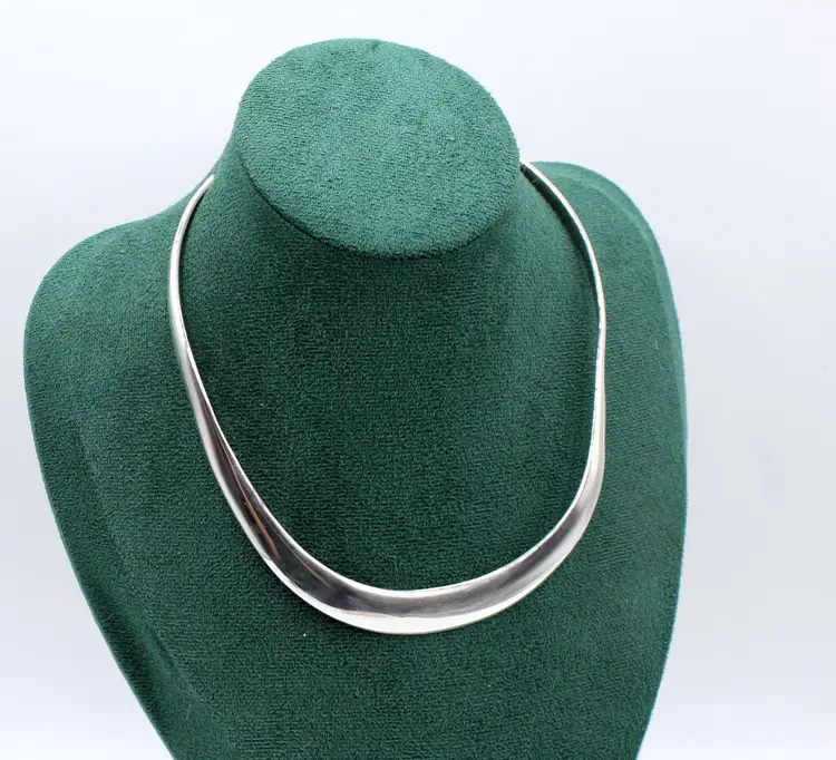 Alicia Plata Taxco 950 sterling collar necklace 44g