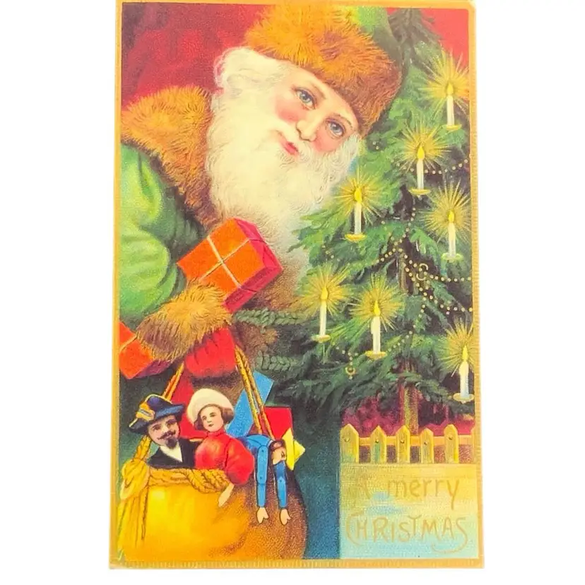Vintage Christmas Postcard Code 1989 by Leisure Arts, P.O. Box 5595, Little Rock, AR 72215