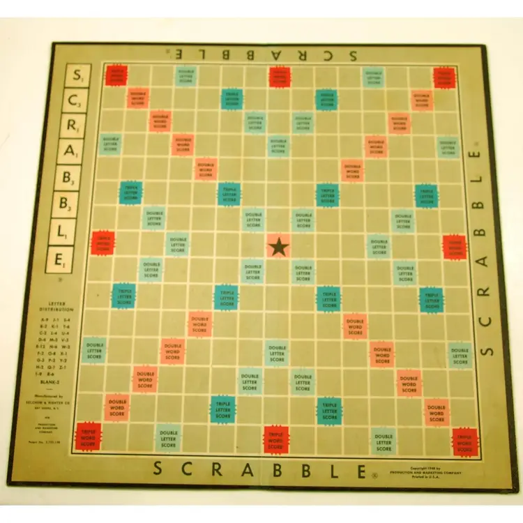 Vintage Scrabble Board Game