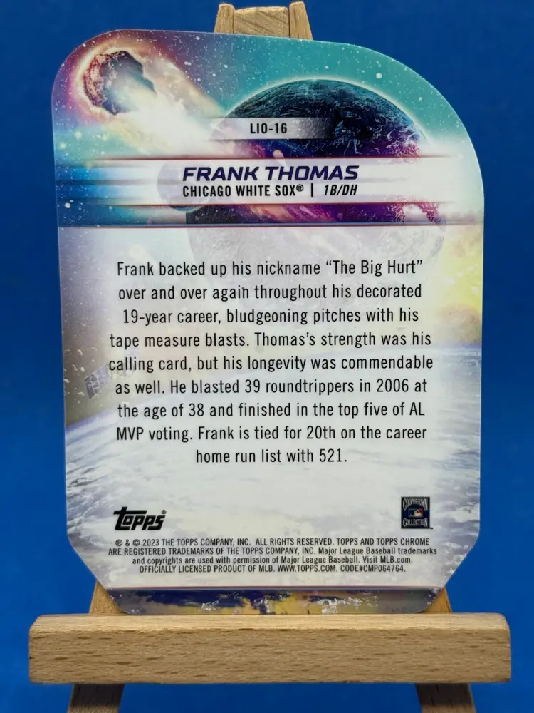 2023 Topps Chrome Cosmic Frank Thomas Launched Into Orbit LIO-16 Chicago White Sox A58