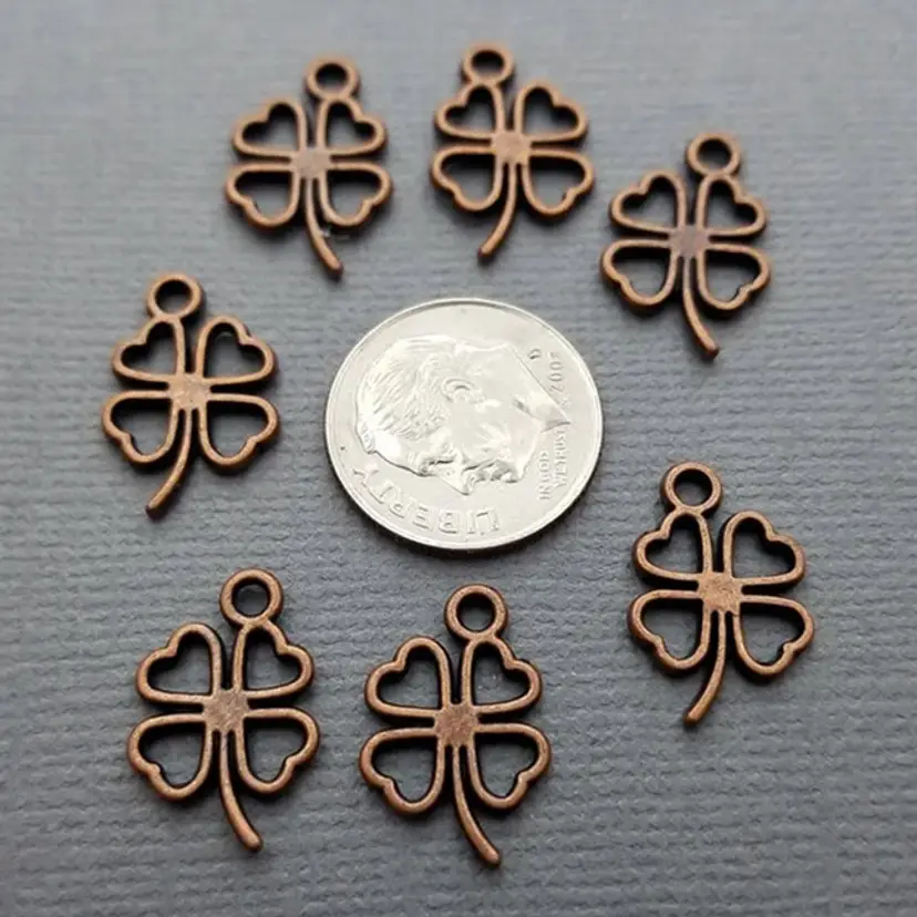 20pcs Clover Charms #BC155