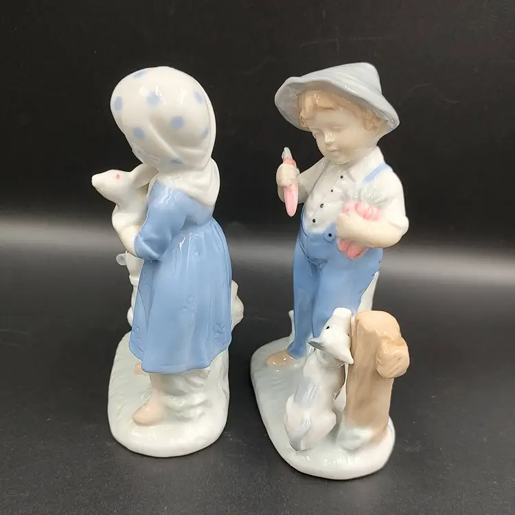 Vtg Lego Japan Porcelain Figurines