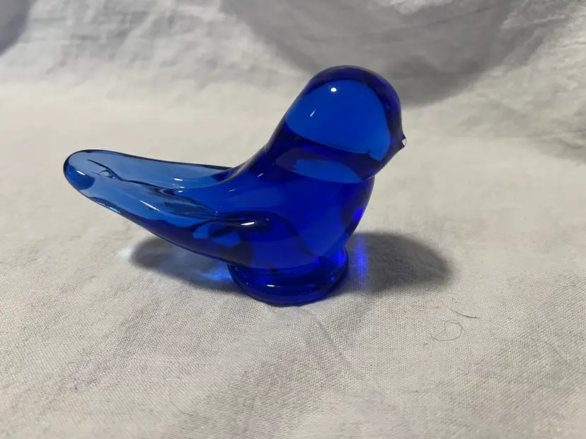 Blue bird of happiness signed by Ron Ray