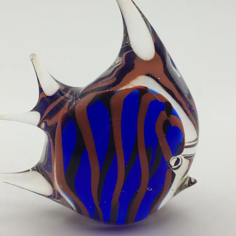 Angelfish Paperweight 3 1/4" wide x 3 3/4" tall.