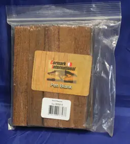 Pack of 5 Pen Turning Blanks - Black Mesquite 3/4" X 3/4" X 5"