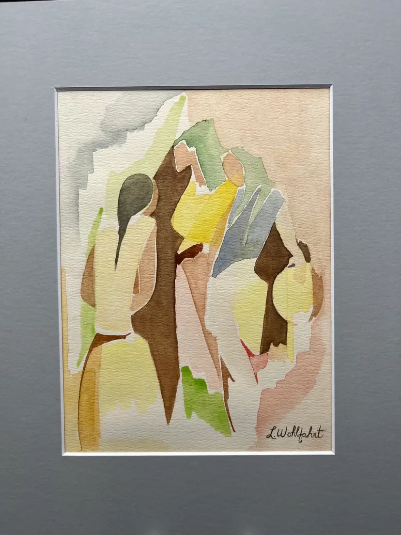 “Drum Circle” Abstract Watercolor Painting By Lynda S Wohlfahrt