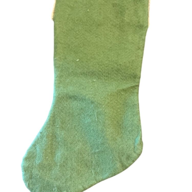 Button Snowflake Christmas Stocking