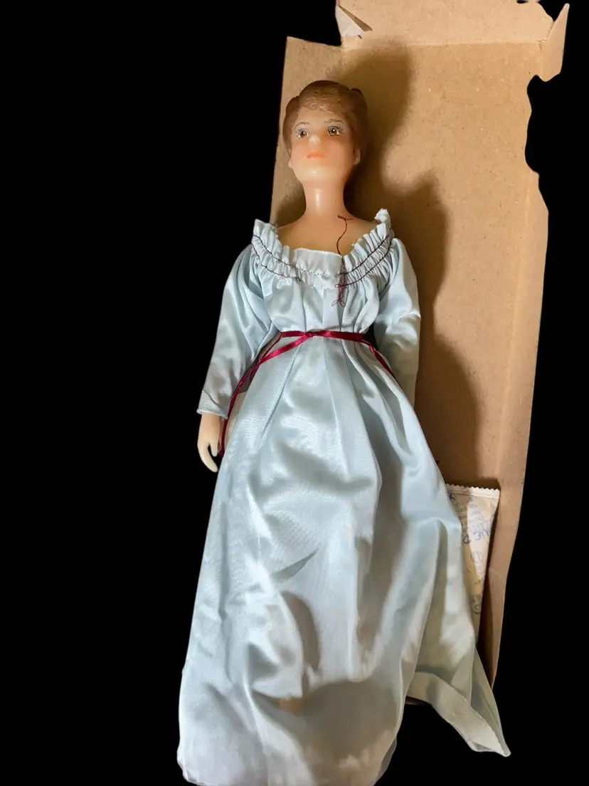 1988 Wax Doll By Bobbi Langkan For UFDC Anaheim Convention With Original Sale Paperwork