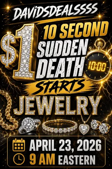 $1.10 Second Sudden Death On All Jewelry