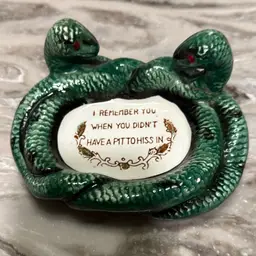 Vintage Ashtray Unbranded And Has Been Glued.