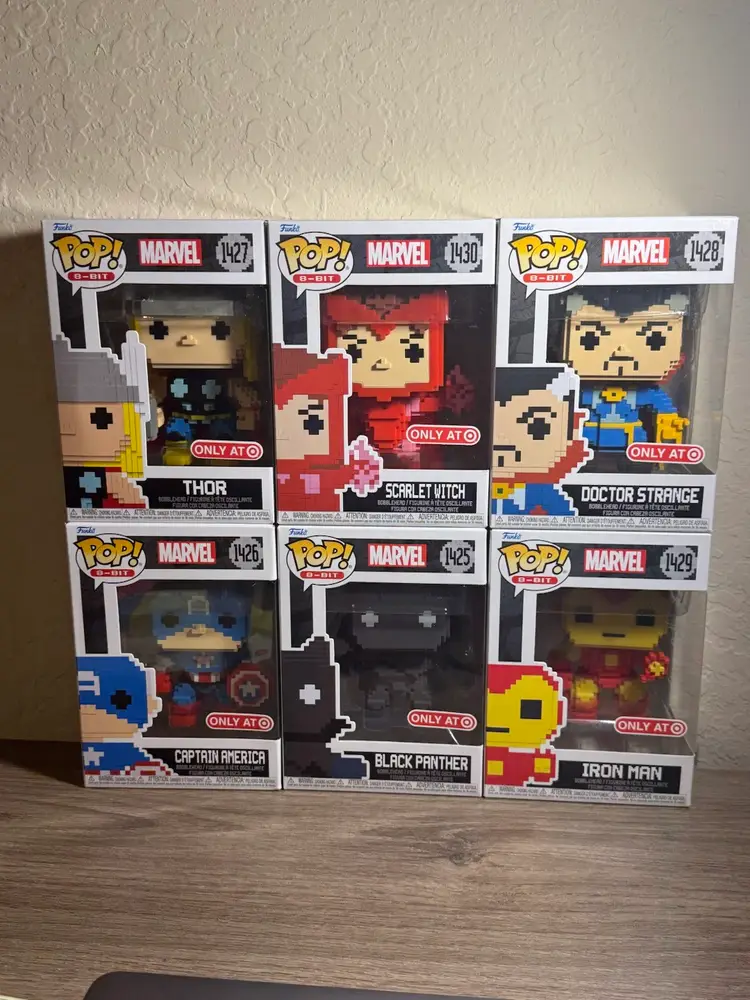 Marvel Funko Pop 8 Bit Collection All 6 💎