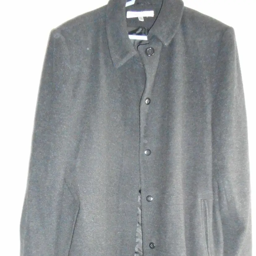 Vintage Harve Benard Black Womens 100% wool Overcoat Long Coat Lined Size 16
