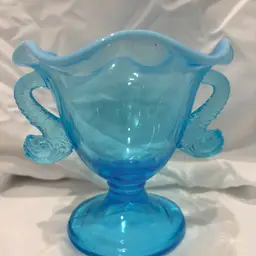 Fenton dolphin Opalescent Blue