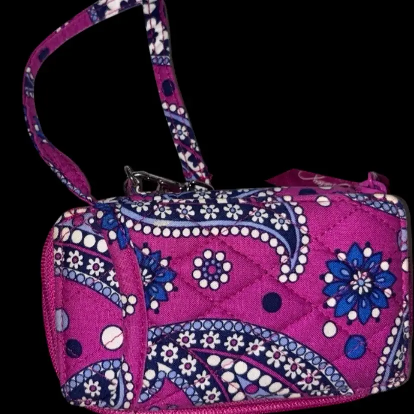 Vera Bradley Double ID Wristlet Wallet in the retired "Boysenberry" pattern