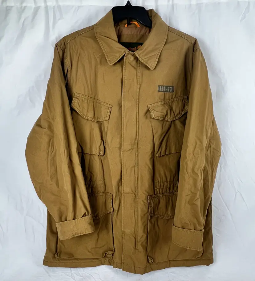 Timberland XL Utility Field Jacket Brown Workwear Military Style