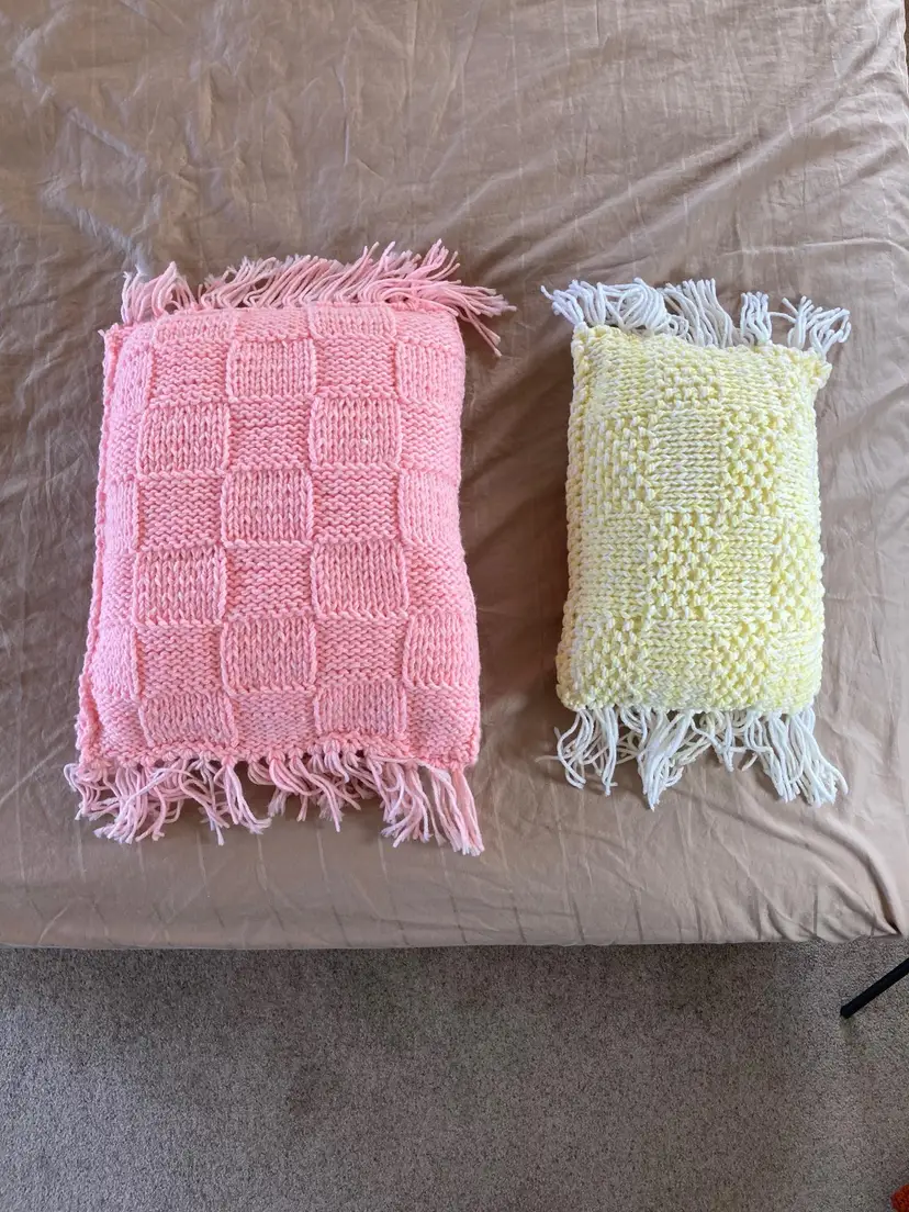 Crocheted pillows