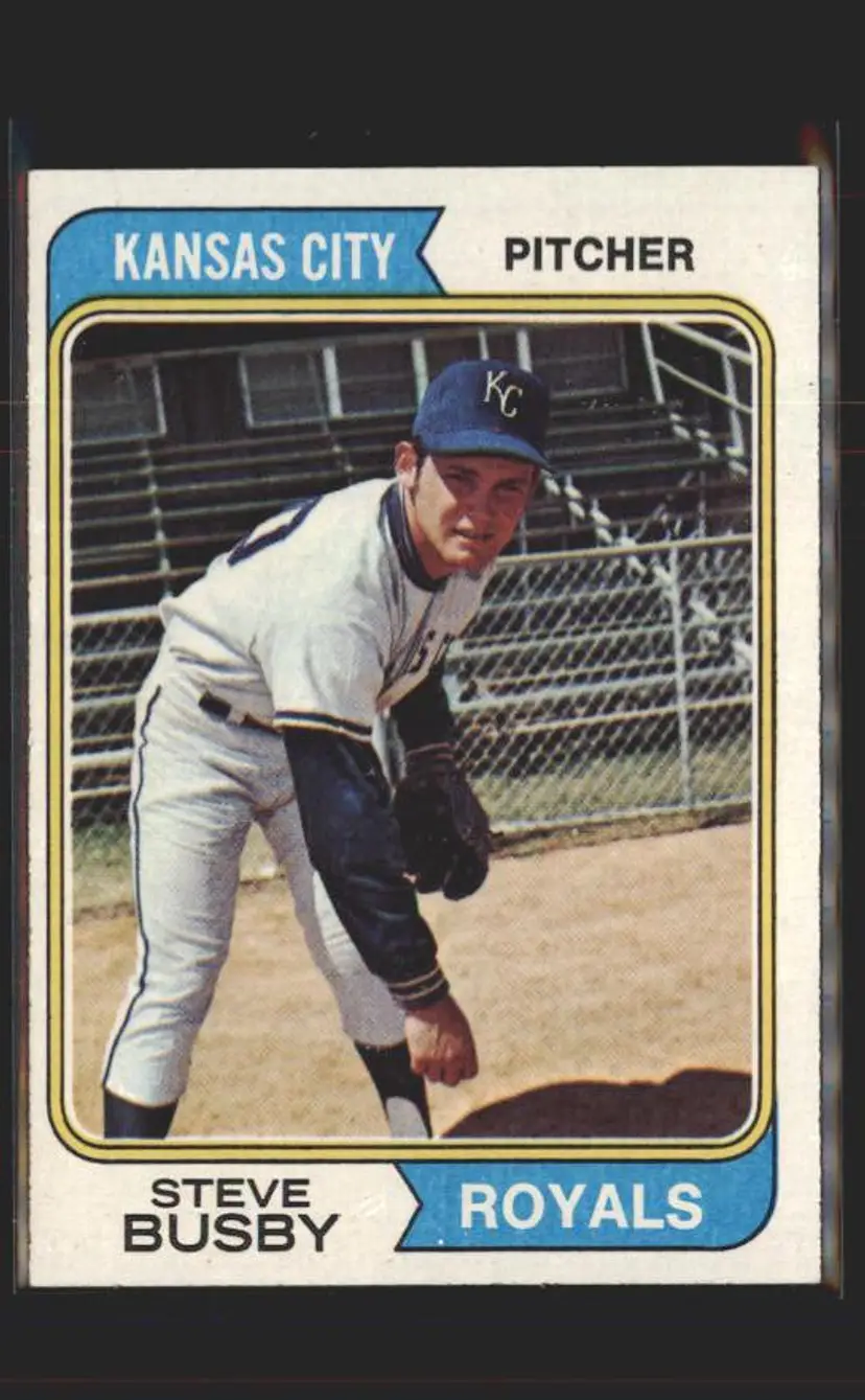 1974 Topps #365 Steve Busby - (pk5) - Kansas City Royals