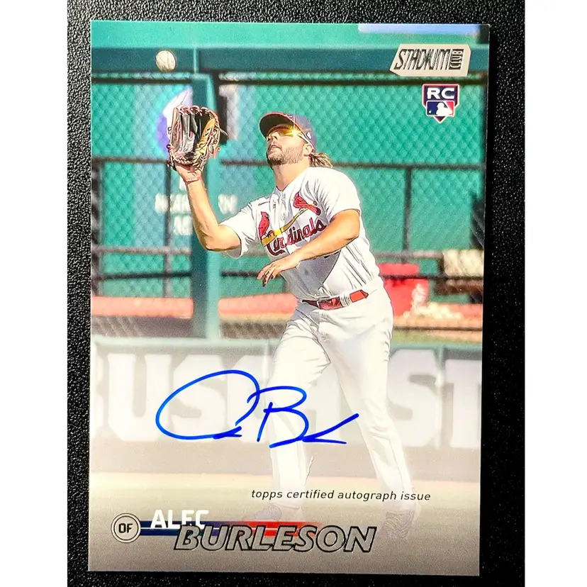 Alec Burleson RC Auto - 2023 Topps Stadium Club - Rookie Autograph (on Card) - St. Louis Cardinals