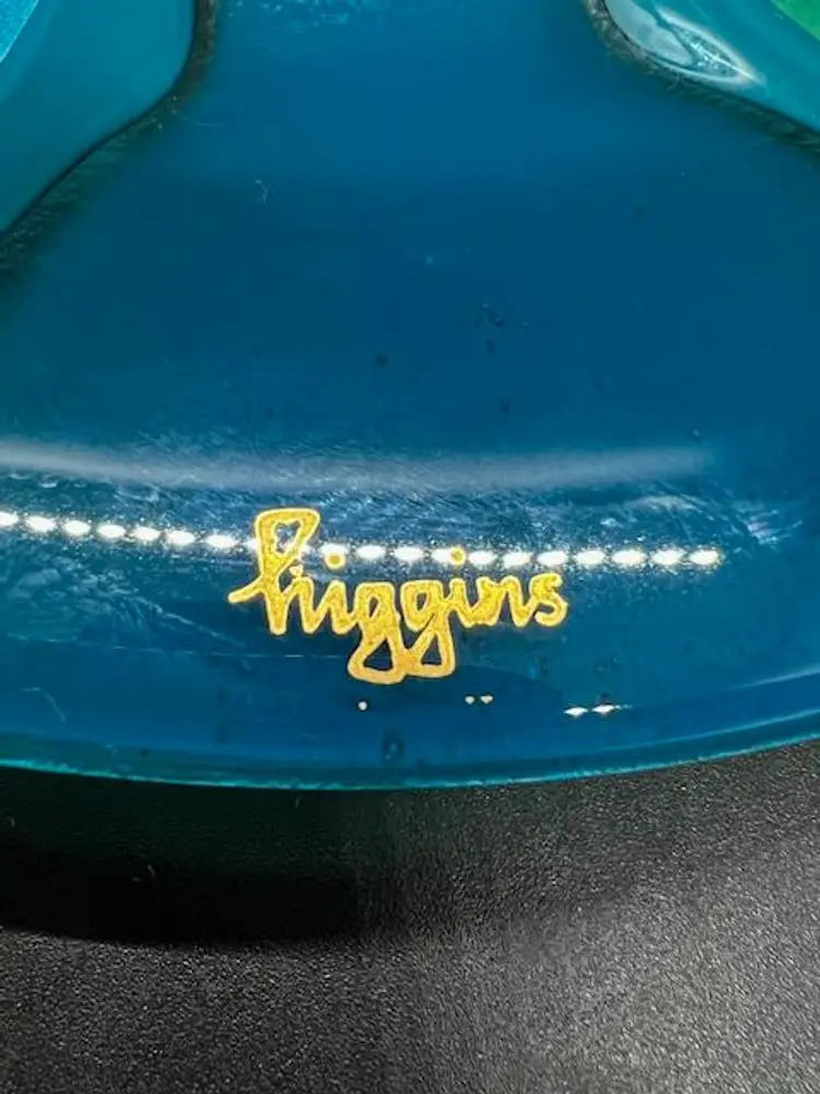 MCM Higgins Fused Glass "Roulette Ashtray" Dish