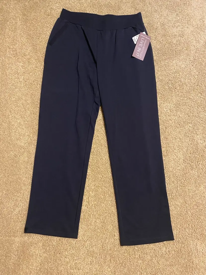 CJ Banks Women's Size X 14W Navy Blue Pants - New w/ Tags - Comfortable
