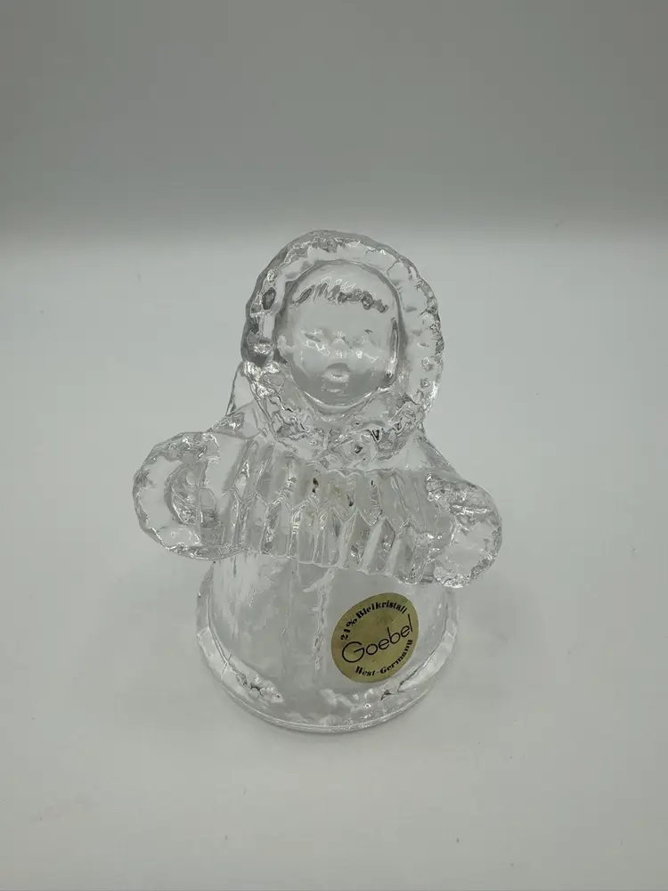 Goebel Crystal Angle Playing The Accordian Figurine West Germany