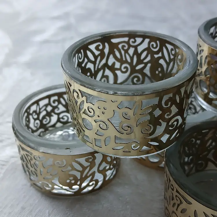 Emanuel Judaica Tea light Candle Holders