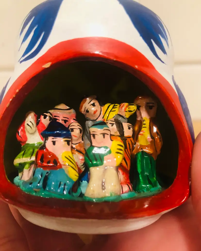 Vintage South American Folk Art Pottery