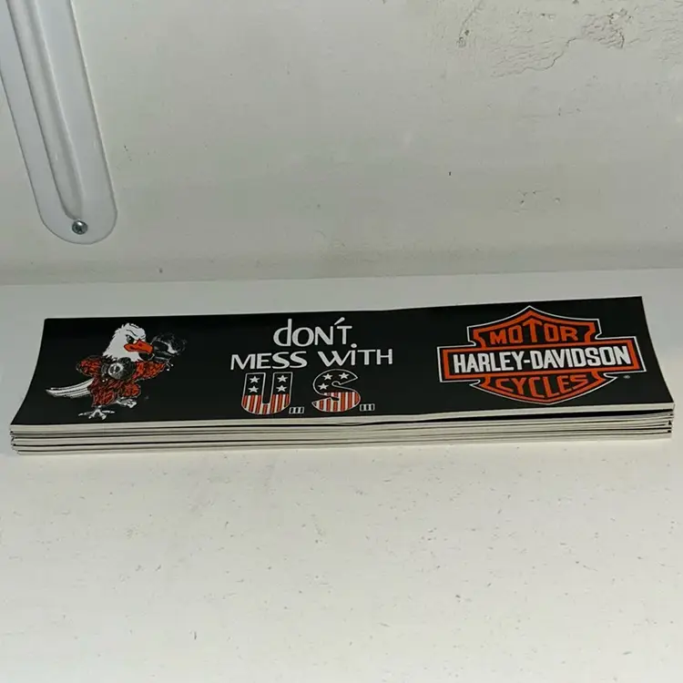 Lot Of 40 Motorcycles Harley Davidson Don’t Mess With U.S. Bumper Stickers