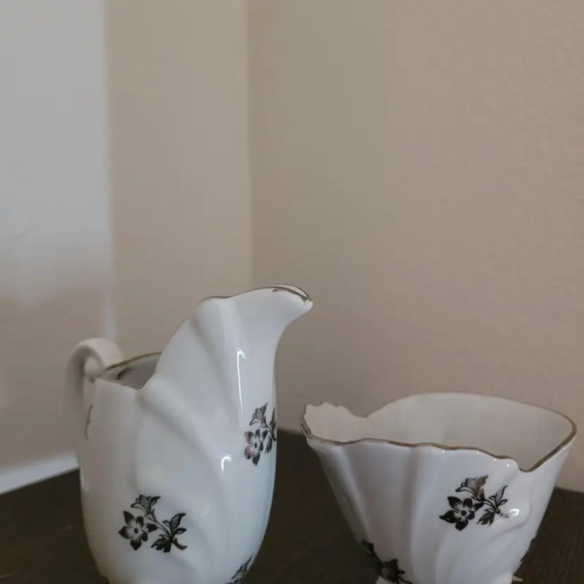 Schulman Arzberg Open Sugar And Creamer Platinum Elegance Set