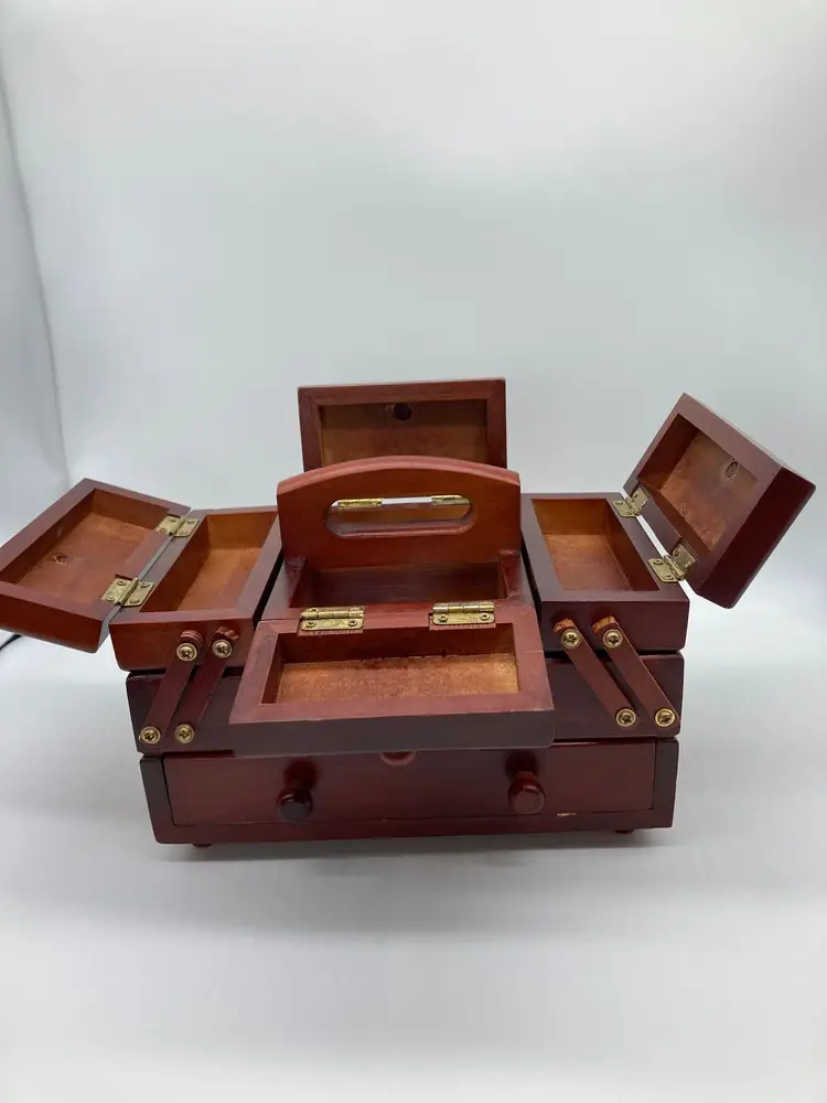Singer Sewing Organizer Wood Box