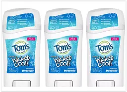 Tom's of Maine Aluminum-Free Wicked Cool! Natural Deodorant for Kids, 3-Pack