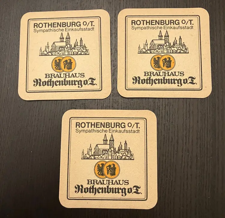 Vintage Tucher Brau-tradition Seit 1672 Coasters Lot of 3