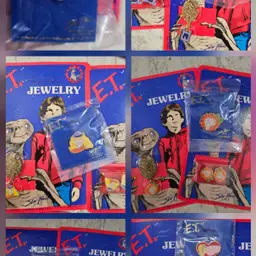 16 New Old Stock On Card E.T. Pins Earrings And Necklaces 1982 $1 Offer