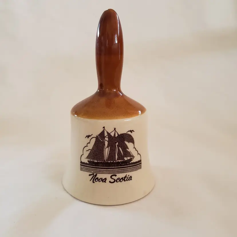 Nova Scotia Souvenir Bell Ceramic 5" Tall  Approximately READ DESCRIPTION issues