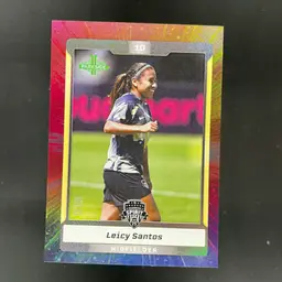 Leicy Santos 2025 Parkside NWSL Vol 1 Rainbow Shimmer /10 Soccer Card