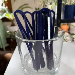 Mini Trellis Glossy Navy - 7.5x1.5