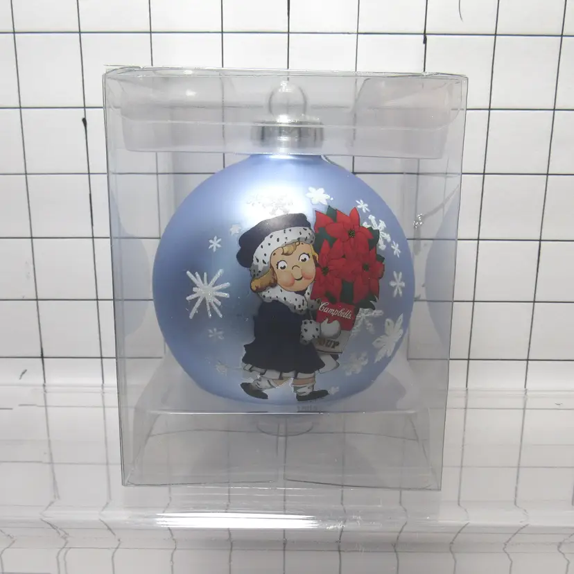 Campbell's Soup Kids 2016 Glass Christmas Ball Ornament 3"